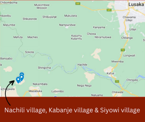 google map of 2023 zambia village partners